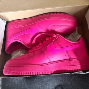 Women’s Fireberry Nike Airforce 1’s size 9.5